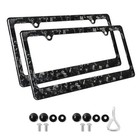 Marco Universal Para Placa De Matr  cula Fibra De Carbono Forjada  Paquete De 2