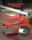 Vevor Pipe Vise Portable Lightweight Aluminum Pipe Vise 1 8  To 1-1 2  Capacity
