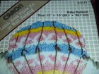Nos Vtg 1982 Caron Latch Hook Rug Wall Hanging Kit K3371 Baby Balloon 15x15 