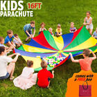 16ft Kids Play Rainbow Parachute Outdoor Game Exercise Classroom Fun Sport Toy