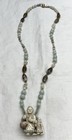 Fine Quality Artist Signed Genuine Japanese Netsuke   Gemstone Beaded Necklace