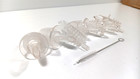 6 Clear Free-flow Liquor Pourer Bottle Pour Spouts W  Brush