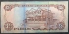 1985 Jamaica 5 Dollars P70a  Ak242969 