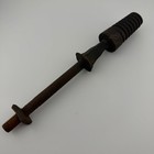 Vintage Steel Insulator Pin W  Wooden Cob   Square Washer