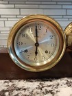 Howard Miller Ship s Bell Brass Clock 612-447 Untested   Barometer Works