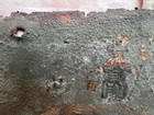 Circa 1922 Mexican Tin Hand Painted Retablo From Cholula Puebla