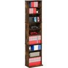 9-shelf Media Storage Rack Adjustable Dvd Cd Blu-ray Game Organizer Heavy Duty