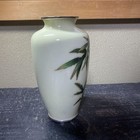 Cloisonne Vase Bamboo Pattern 7 Inch Tall Japanese Pot
