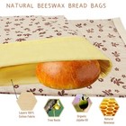 Alikitcn 2 Packs Reusable Beeswax Bread Bags For Homemade - Cotton