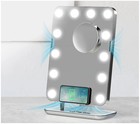 Sharper Image Spastudio Hollywood Vanity Mirror Fans  3 Brightness Adjustable