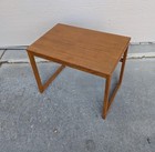 Vintage Mid Century Danish Modern Teak Wood Side End Table K24