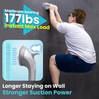 Shower Grab Bars 2 Pack 12 Inch Suction Cup Safety Silver Taili G9 Handles Grip