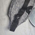 Adidas Fanny Pack Bag Gray Logo Adjustable Strap   Washed Denim Baseball Cap Set