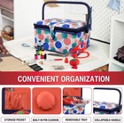 Singer 07230 Sewing Basket With Sewing Kit  Needles  Thread  Pins  Scissors  And