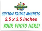 Custom Photo 3 Layer Refrigerator Locker Magnets Metal Base Laminated 2 5 X 3 5 