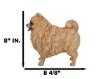 Lifelike Adorable Pet Pal Pomeranian Puppy Dog Standing Figurine