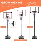 Adjustable Height 7 5-9 2ft Basketball Hoop Portable Outdoor