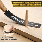 3-piece Japanese Pull Saw Set - 6  Double Edge   Flush Cut   11  Pruning Saw   R