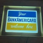 Vintage Bankamericard Light Up Charge Credit Card Gas Station Rare