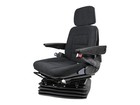 Black Fabric Full Adjustment With Suspension Seat Assembly Fits Universal