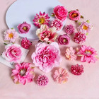 3 21pcs Mixed Artificial Flowers Silk Rose Fake Flowers For Home Room Wedding De