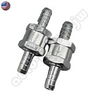 2x 10mm 3 8  Fuel Line Non-return One Way Air Fuel Oil Check Valve Diesel Gas