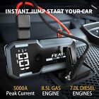 Portable Car Jump Starter 5000a Battery Charger supersafe 12v Lithium Jump Box