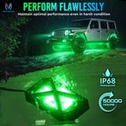 Mictuning C4 8 Pods Rgbw Led Rock Lights  48w Underglow Off-road Lighting Kit