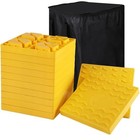 Rv Camper Leveling Blocks 12-pack  Heavy-duty Interlocking Anti-slip Yellow