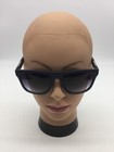 Gucci Matte Navy Trendy Frame Designer Sunglasses 56-18-138 Light Blue Lenses