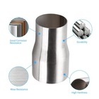 Universal Exhaust Adapter Pipe 2 5  To 3  Stainless Steel Reducer Connector Tube