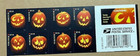 Usps Stamps 2016 Jack-o -lantern Unused Book Of 20 Scott 5137-40 Microprint Bca