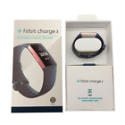 New Fitbit Charge 3 Fitness Activity Tracker Heart Rate Monitor S   L Black blue