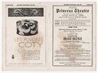 Magician Harry Houdini Master Mystifier   Princess Theatre 1926 Chicago Program