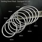 Bangle Real 925 Sterling Silver Filled Solid Bracelet Baby Kids   Ladies Sizes