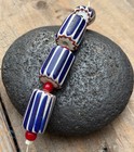 Large Antique Venetian Chevron African Trade Beads 4 Layer Set Of 4 Murano