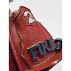 Vintage Dalmatian Puppy Firefighter Helmet Firemen Decor Shelf Dog Adorable 4 