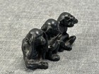 Vintage Three Wise Monkeys Speak No See No Hear No Evil Figurine Statue Resin 4 