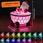 Christmas Santa Claus Bubble Bath Lamp  Bathroom Decor For Halloween Party