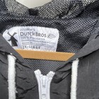 Dutch Bros Coffee Men s 2xl Black white Hooded Anorak Zip Jacket W  Zip Pocket