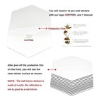 Hexagon Wall Decals  12 Pcs Large Removable Acrylic Mirror Wall Stickers For    