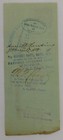 Tompkins County National Bank Cancelled Check 1877