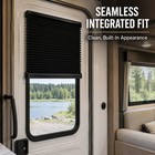 Lippert Thin Shade Rv Entry Door Window Shade Black-free Shipping 