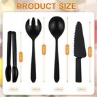 Leriton 40 Set Disposable Plastic Serving Utensils Include10 Pcs 6 3  Serving To