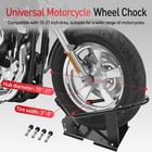 Heavy Duty Motorcycle Wheel Chock Removable Adjustable Tire Cradle Holder