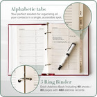 Large Address Book With Alphabetical Tabs Up To 480 Records  Leather Notebook Ha
