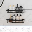 Adhesive Shower Caddy  2 Pack No Drilling Shower Shelves  Rustproof Sus 304