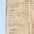 Signed 1979 Qld V Nsw Mcdonalds Cup Cricket Official Team Sheet   Border Etc