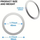 Universal Adhesive Metal Ring -- Magnetic Magsafe Phone Charger Stand