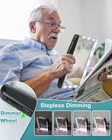 5x Rechargeable Magnifying Glass For Reading  5x 500   Black 